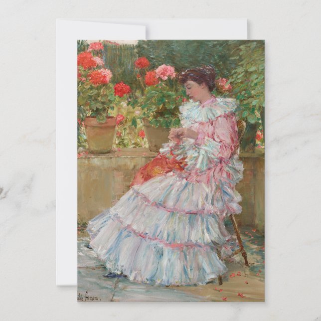 Geraniums | Childe Hassam (Framsida)