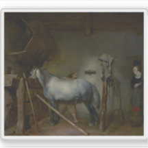 Gerard Borch - Horse Stable