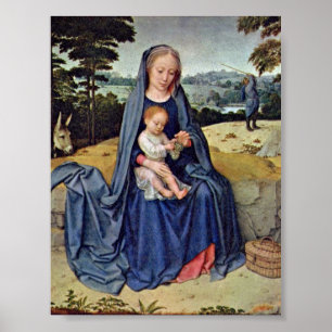 Gerard David - vila på flyg in i egypten Poster