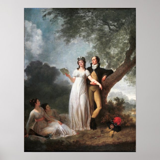 Gérard - fyra personer i en park poster (Framsidan)