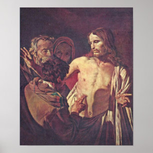 Gerard skåpbil Honthorst - skeptiker Poster