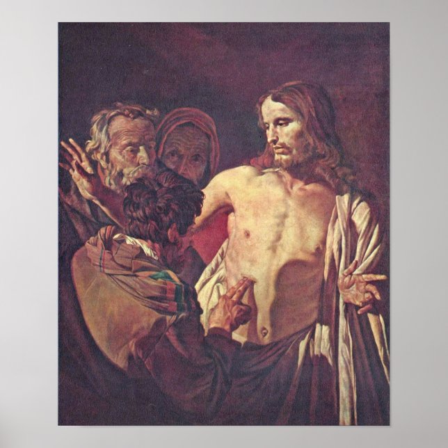 Gerard van Honthorst - Doubting Thomas Poster (Framsidan)