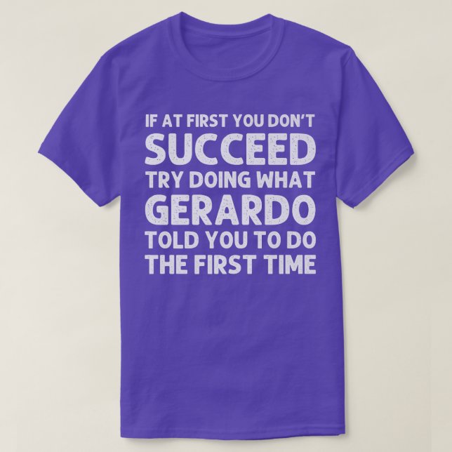GERARDO Gift Name Personalized Birthday Funny Chri T Shirt (Design framsida)