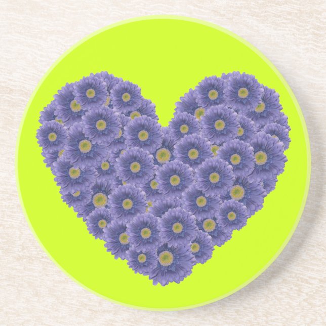 Gerber Daisy Heart Underlägg (Framsidan)