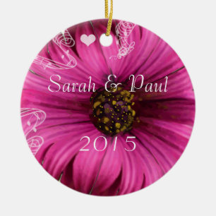 Gerber Daisy jul Ornament