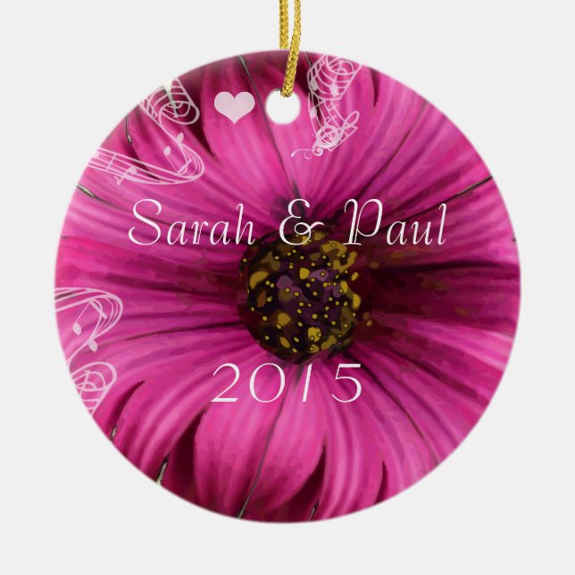 Gerber Daisy jul Ornament (Framsidan)
