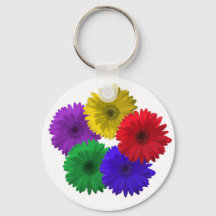 Gerber daisy Keychain Nyckelring