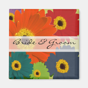 Gerber Daisy Wedding Stickers eller Customize Magnet