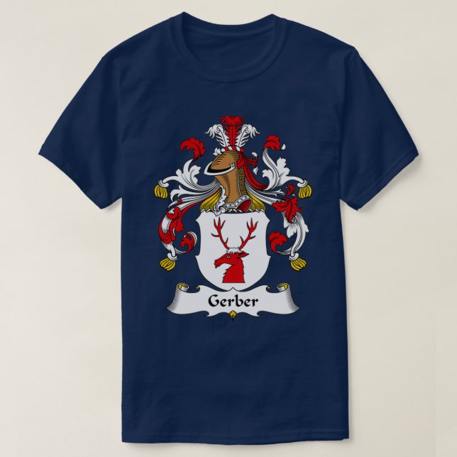 Gerber Jackar Arm Family Crest T Shirt (Design framsida)