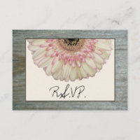 Gerbera Daisy & Barnwood Bröllop OSA