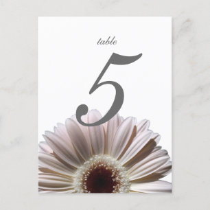 Gerbera Daisy/Bröllop Bord Card Vykort