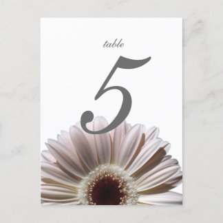 Gerbera Daisy/Bröllop Bord Card Vykort