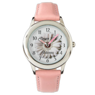 Gerbera Daisy Flower Girl Rosa Armbandsur