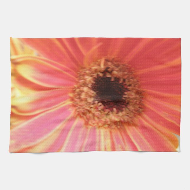 Gerbera Daisy Flower Kitchen Towel Kökshandduk (Horisontell)