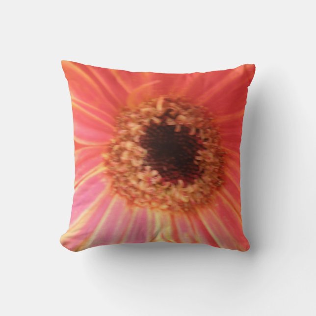 Gerbera Daisy Flower Pillow Kudde (Framsida)