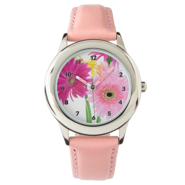 Gerbera Daisy Flowers Armbandsur (Framsida)