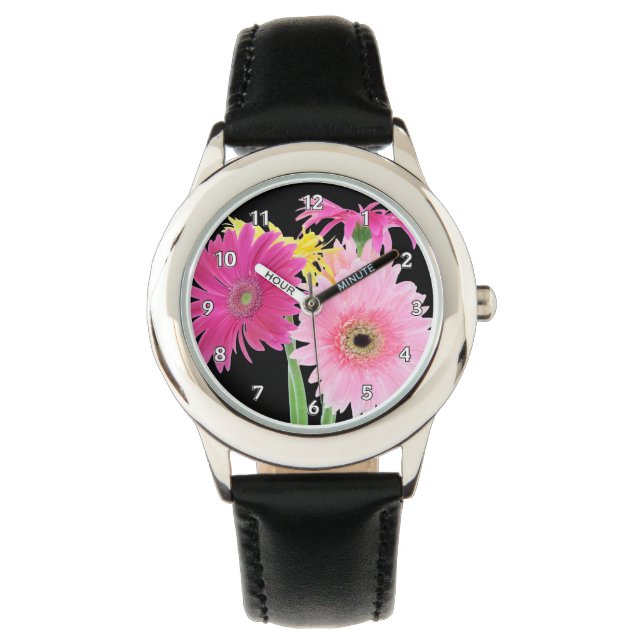Gerbera Daisy Flowers Armbandsur (Framsida)
