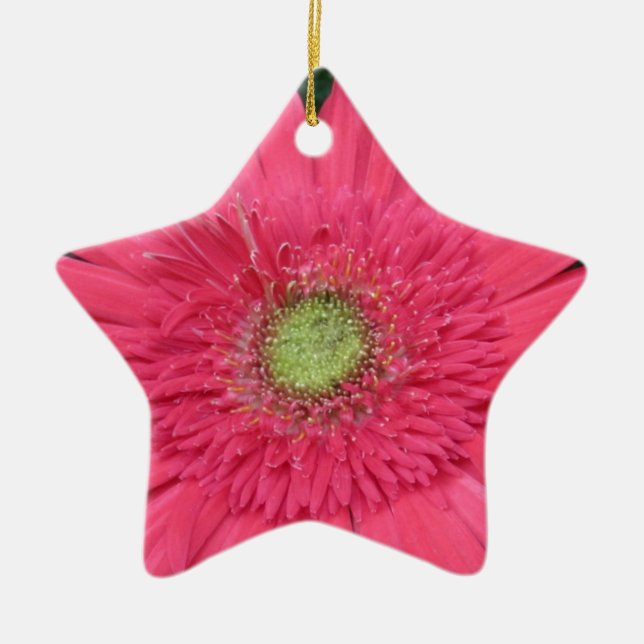 Gerbera Daisy Julgransprydnad Keramik (Framsidan)