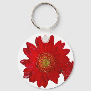 Gerbera Daisy Keychain Nyckelring