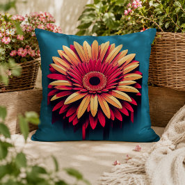 Gerbera Daisy Kudd för Trädgårdsinspirerad Komfort Kudde