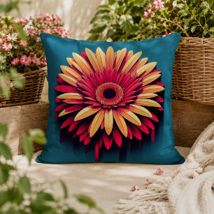 Gerbera Daisy Kudd för Trädgårdsinspirerad Komfort Kudde
