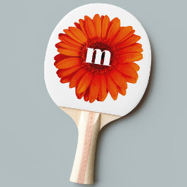 Gerbera Daisy Monogram Initial Pingisracket