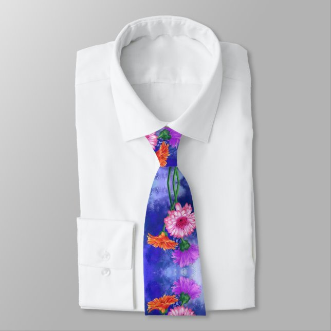 Gerbera Daisy Neck Tie Slips (Bunden)