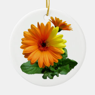 GERBERA DAISY-ORNAMENTS JULGRANSPRYDNAD KERAMIK