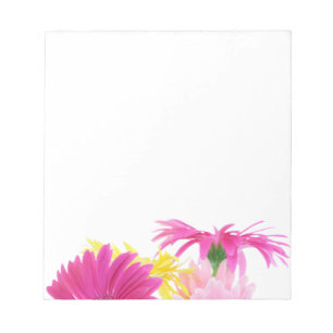 Gerbera Daisy Piink Flowers Anteckningsblock
