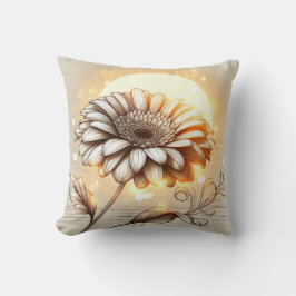 Gerbera Daisy Pillow for Garden-Inspired Comfort Kudde