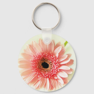 Gerbera Daisy Pinback Button Nyckelring