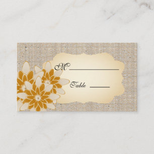 Gerbera Daisy Place Card for Tillfälle Bröllop Placeringskort