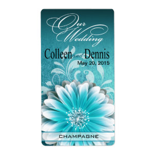 Gerbera Daisy Rulla 1 Vin-etikett   Totalt Fraktsedel
