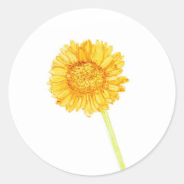 Gerbera daisy Sticker Runt Klistermärke