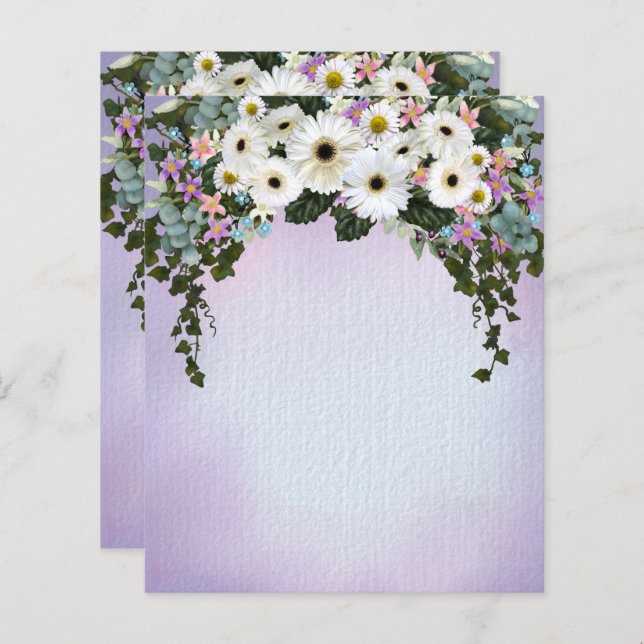 Gerbera Daisys Swag (Fram/baksida)