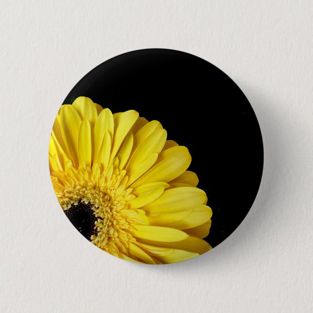 Gerbera Flower Badge Knapp (Framsida)