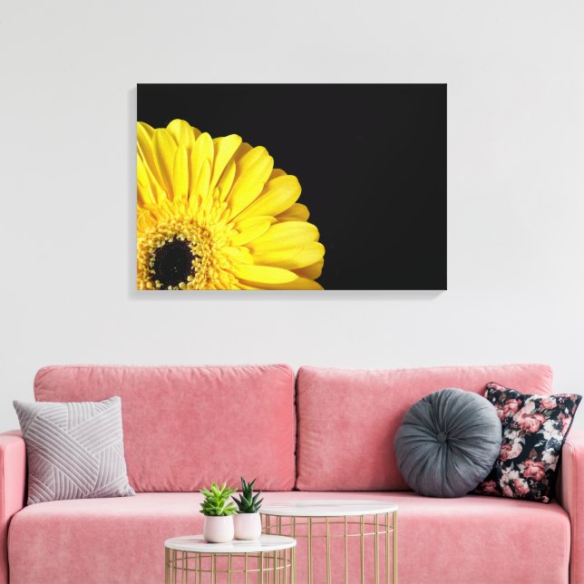 Gerbera Flower Canvastryck (Insitu (Vardagsrum))