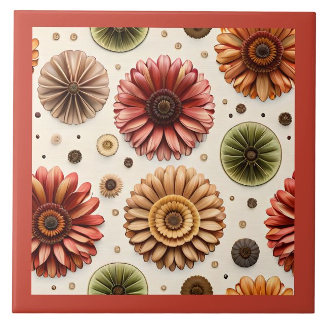 Gerbera Galore Kakelplatta (Framsidan)