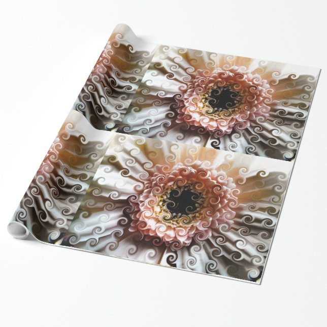 GERBERA TUSENFOTTER PRESENTPAPPER (Utrullad)