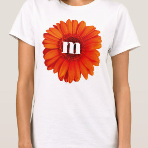 Gerbera Tusenskönas Initialbokstav T Shirt