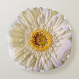 Gerbera white rund kudde