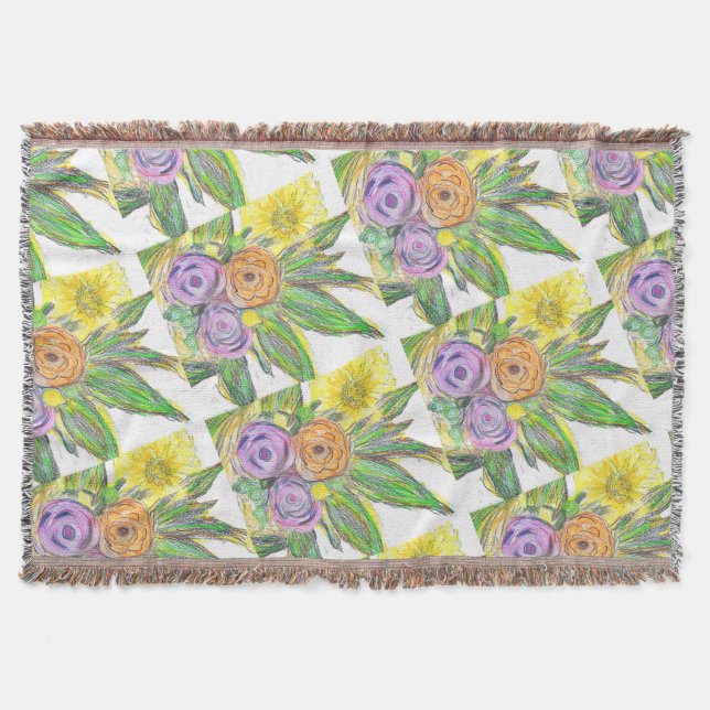 Gerberas Daisy Filt (Framsidan)