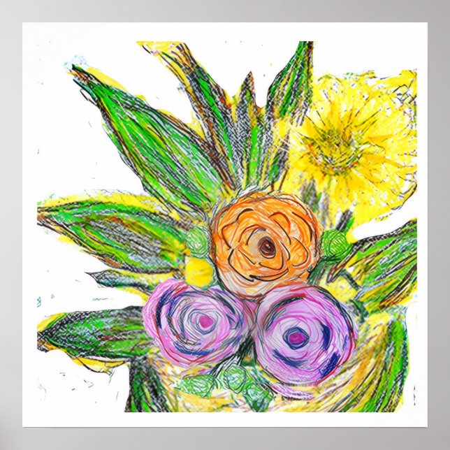 Gerberas Daisy Poster (Framsidan)