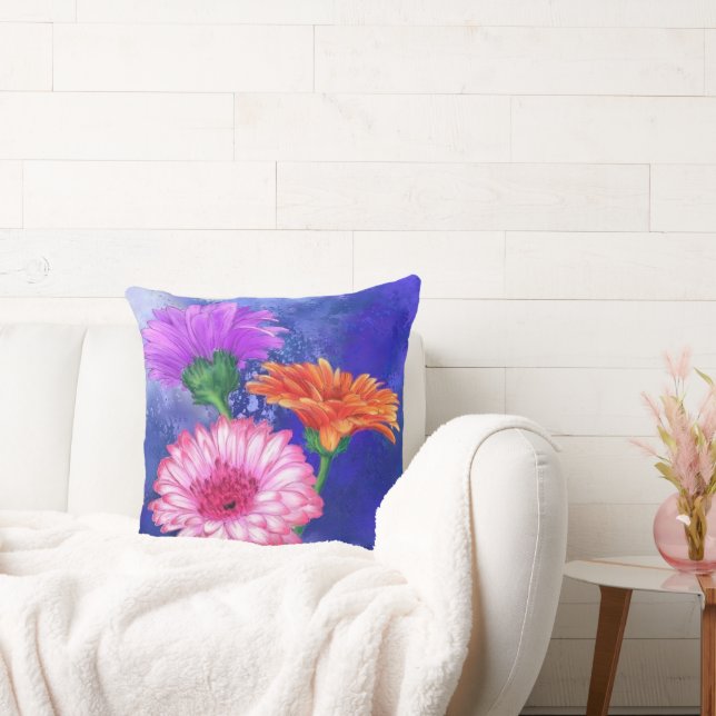 Gerberas Dekorativ kudde Benice Flowers (Soffa)