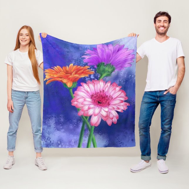 Gerberas Fleece Blanket Benice Flowers (På plats)