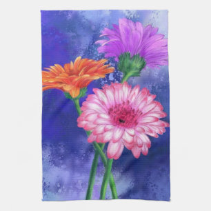 Gerberas Kitchen Towel Benice Flowers Kökshandduk