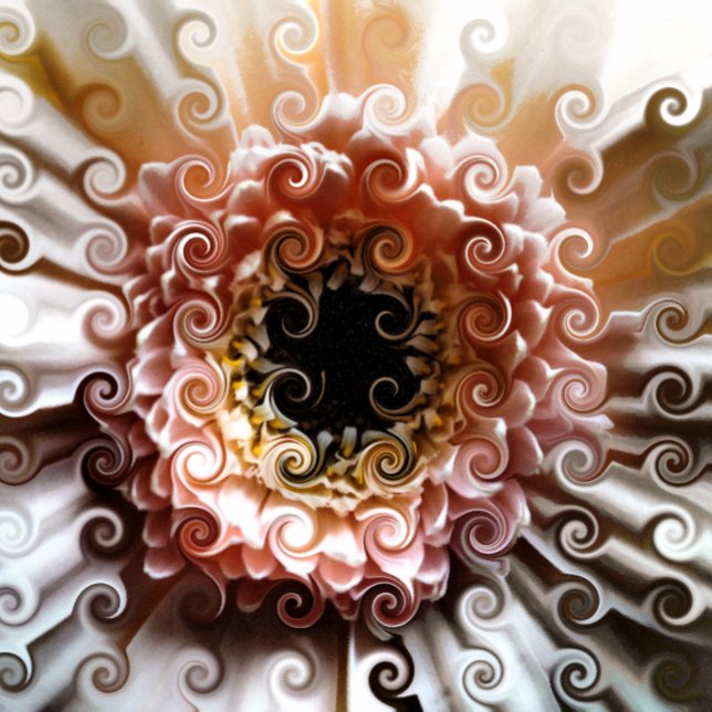 GERBERAS RUND SILVERFÄRGAD NYCKELRING (Skapare uppladdad)