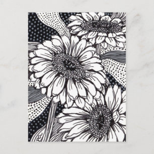Gerberas Vykort