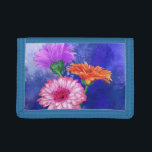 Gerberas Wallet Benice Flowers<br><div class="desc">Tre Färg Gerberas Wallets</div>