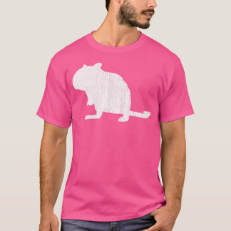 Gerbil Älskare Girls Boys Distress Gerbil T Shirt
